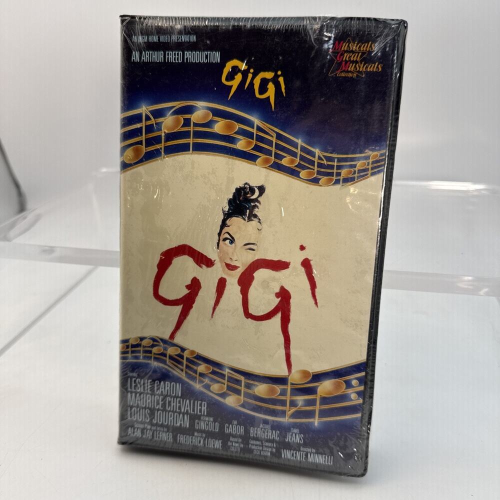 NEW, Sealed GiGi VHS Leslie Caron, Maurice Chevalier, MGM/UA Black Clamshell